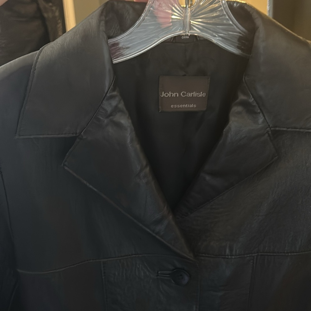 John Carlisle black leather jacket - Picture 4 of 5